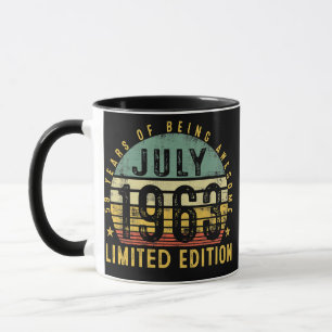 Juli 1963 Vintage 59. Geburtstag 59 Jahre alte Ges Tasse
