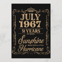Juli 1967 51 Jahre Sonnenschein Geburtstag t-s