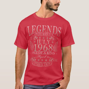 Juli 1968 Vintage Geburtstag Retro T-Shirt