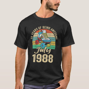 Juli 1988 33 Jahre alt 33 Geburtstagskleidung T-Shirt