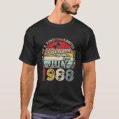Juli 1988 Limited Edition Outfit Retro 33Rd Bday G T-Shirt (Vorderseite)