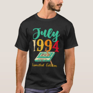 Juli 1994 Vintager Cassette Pencil 29. Geburtstag T-Shirt