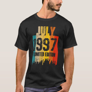 Juli 1997 25 Jahre Vintager Geburtstag T-Shirt