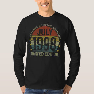 Juli 1998 24. Geburtstag 24 Jahre alt T-Shirt