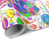Juli, 19 Geburtstag Geschenkpapier (Rolleneckpunkt)