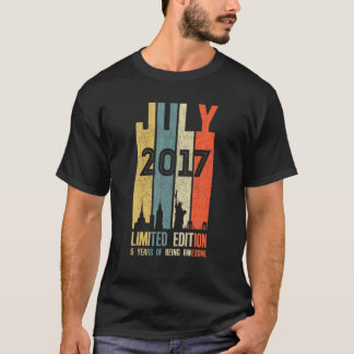 Juli 2017 5 Geburtstag 5 Jahr alt 2017 Geburtstag  T-Shirt