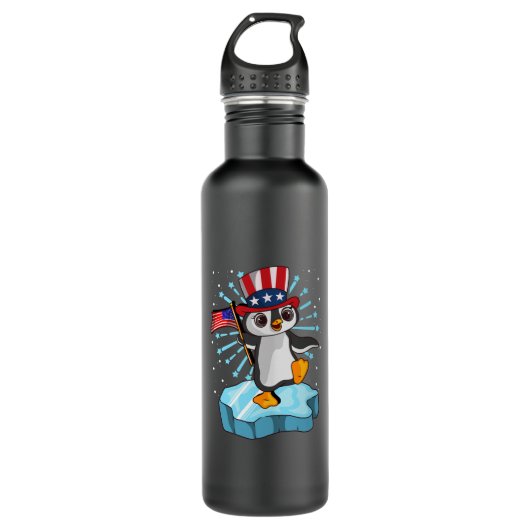 Juli 2021 Pinguin Edelstahlflasche (Vorderseite)