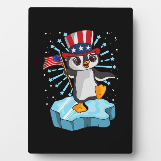 Juli 2021 Pinguin Fotoplatte (Vorderseite)