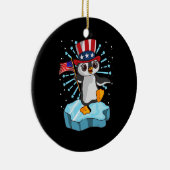 Juli 2021 Pinguin Keramik Ornament (Rechts)