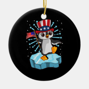 Juli 2021 Pinguin Keramik Ornament