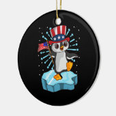 Juli 2021 Pinguin Keramik Ornament (Links)