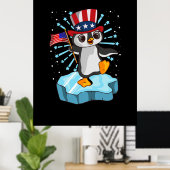 Juli 2021 Pinguin Poster (Heimbüro)