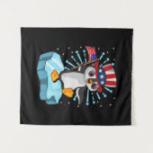 Juli 2021 Pinguin Wandteppich (Vorderseite (Horizontal))