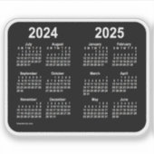 Juli 2024 - Juli 2025 Schuljahreskalender von Janz Aufkleber (Vorderseite)