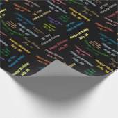 Juli, 20 Geburtstag Geschenkpapier (Ecke)