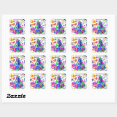 Juli, 20 Kindergeburtstag Stickers (Blatt)