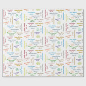 Juli, 21 Geburtstag Geschenkpapier (Flach)