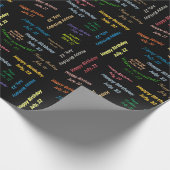 Juli, 22 Geburtstag Geschenkpapier (Ecke)