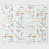 Juli, 24 Geburtstag Geschenkpapier (Flach)