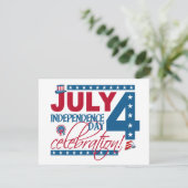 JULI 4 Celebration Einladung - anpassen! (Stehend Vorderseite)