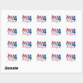 JULI 4 Celebration Sticker (Blatt)