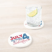 JULI 4 Celebration Untersetzer (Seite)