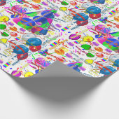 Juli, 4. Geburtstag, Geschenkpapier (Ecke)