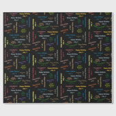 Juli, 4. Geburtstag, Geschenkpapier (Flach)