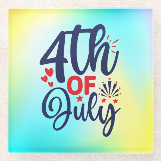 Juli-68826 Glasuntersetzer (Vorderseite)