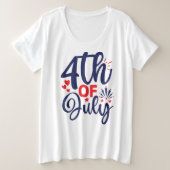 Juli-68826 Große Größe T-Shirt (Design vorne)