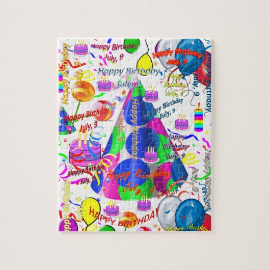 Juli, 9. Geburtstag Jigsaw Puzzle (Vertikal)