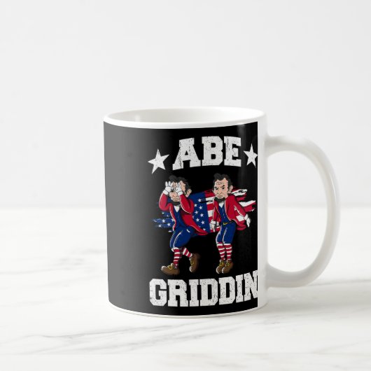 Juli Abraham Lincoln Griddy Abe Griddin Kaffeetasse (Rechts)