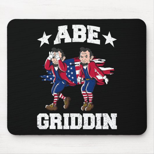 Juli Abraham Lincoln Griddy Abe Griddin Mousepad (Vorne)