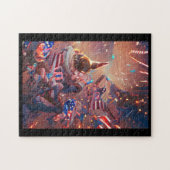 Juli: abstrakte Digitalkunst Puzzle (Horizontal)