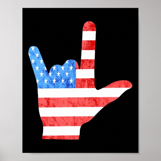 Juli American Sign Languages Deaf Awarenes Poster (Vorne)
