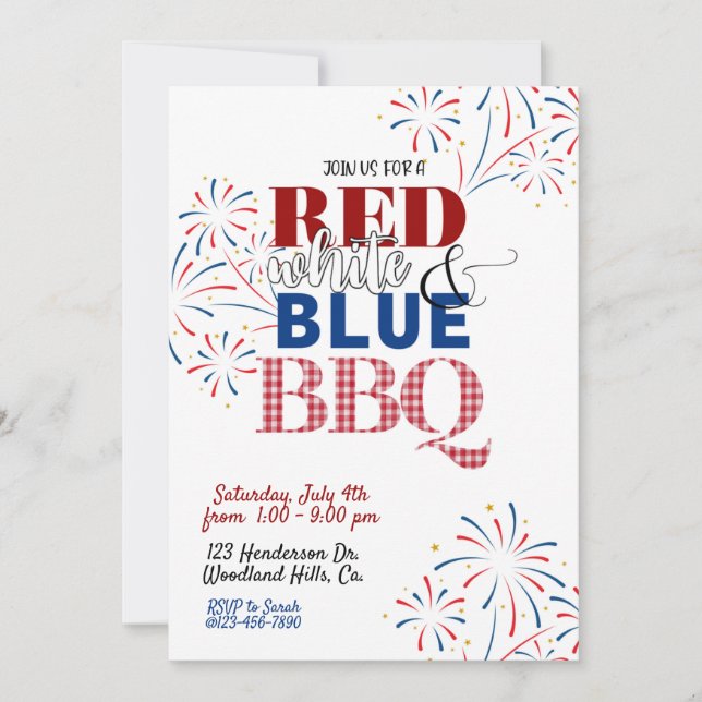 JULI, AMERIKANISCHE UNABHÄNGIGKEITSTAG PARTY, GRIL (Vorderseite)