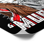 Juli Bald Eagle Mullet Murica Usa USA Merica Poster (Ecke)