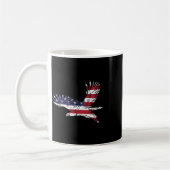 Juli Bald Eagle US Flag Pocket America Men Wome Kaffeetasse (Links)