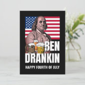 Juli BEN DRANKIN Feiertagskarte (Stehend Vorderseite)