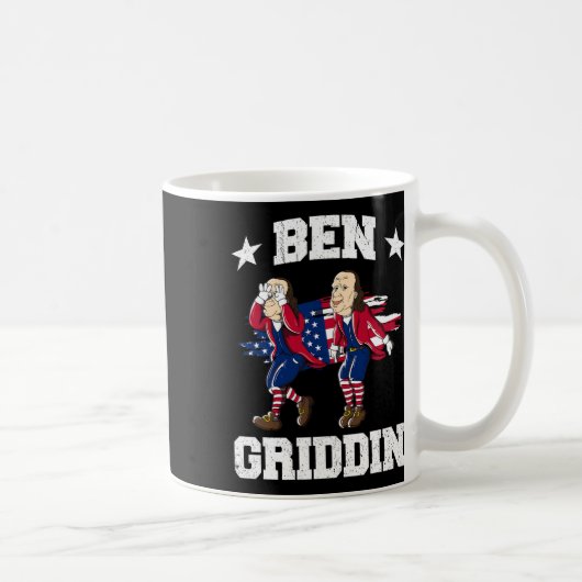 Juli Benjamin Franklin Griddy Ben Griddin 1 Kaffeetasse (Rechts)