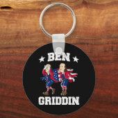 Juli Benjamin Franklin Griddy Ben Griddin 1 Schlüsselanhänger (Vorderseite)