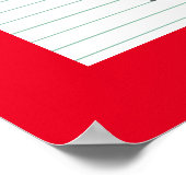 Juli Birthstone Birth Stone Ruby Artwork Poster (Ecke)