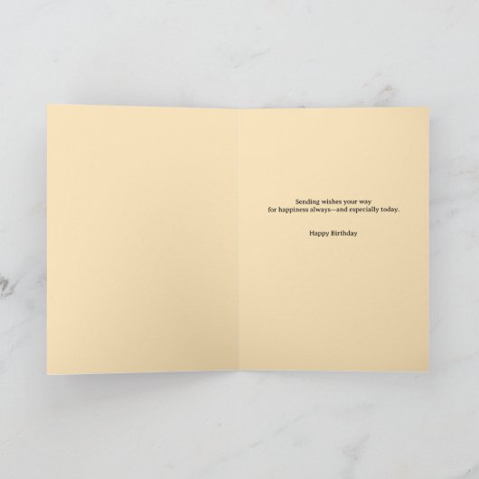 Juli bis August Geburtsdatum Blume Custom Geburtst Karte (Innenseite)