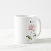 Juli Blume Personalisiert Kaffeetasse (VorderseiteRechts)