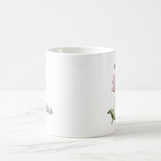 Juli Blume Personalisiert Kaffeetasse (Mittel)