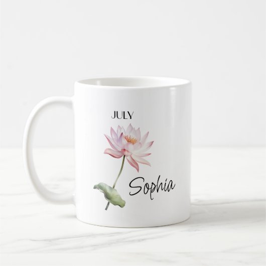 Juli Blume Personalisiert Kaffeetasse (Links)