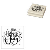 Juli Briefmarke Rubber Gummistempel (Stempel)
