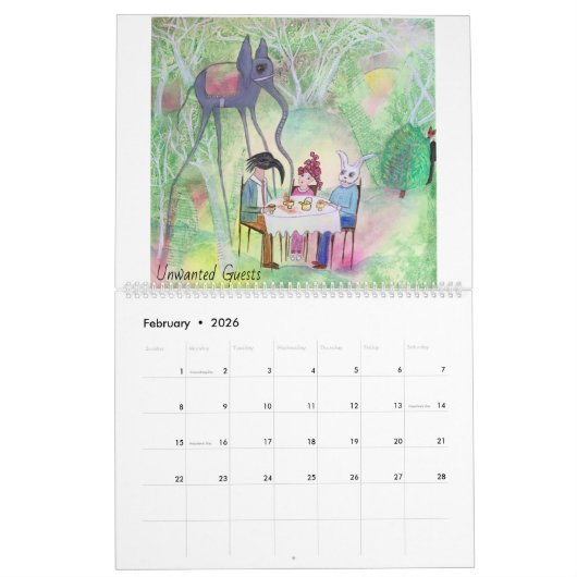 Juli Cady Ryans Surreal Art Calendar 2025 Kalender (Feb 2026)