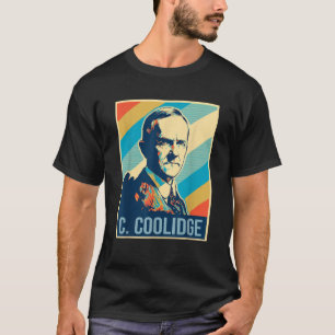 Juli Calvin Coolidge Präsident Retro Patrio T-Shirt