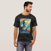 Juli Calvin Coolidge Präsident Retro Patrio T-Shirt (Vorne ganz)